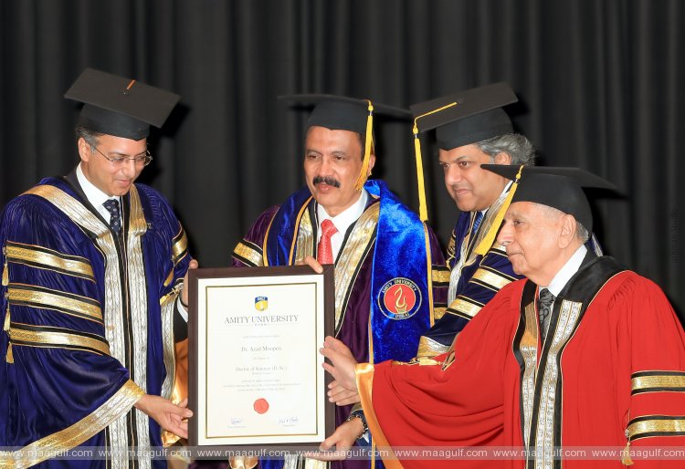 Dr. Azad Moopen honoured with a Doctorate for Philanthropy by Amity University